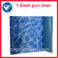 Round shaped above ground swimming pool with pvc liner